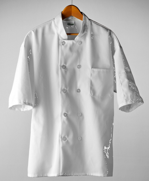 Classic Chef Coat, Short Sleeves (White) - 2XL